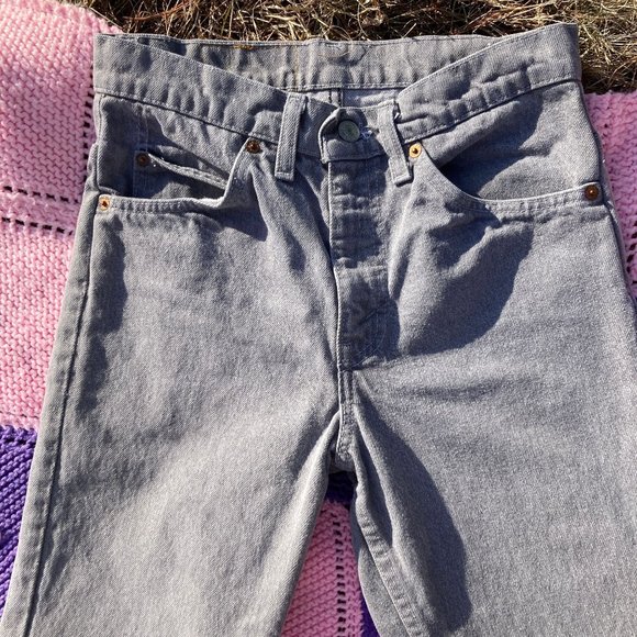 Vintage 70s 509 Levis  jeans | 28 - 29 | maroon tab grey high waisted rise denim - Picture 6 of 9